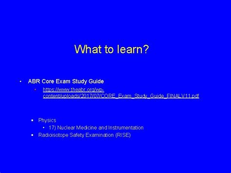 Read Online Abr Core Exam Study Guide 