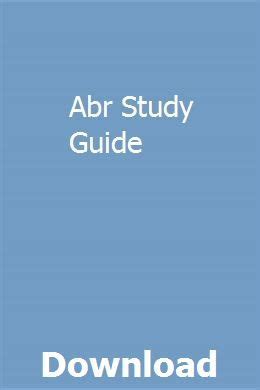 Download Abr Study Guide 