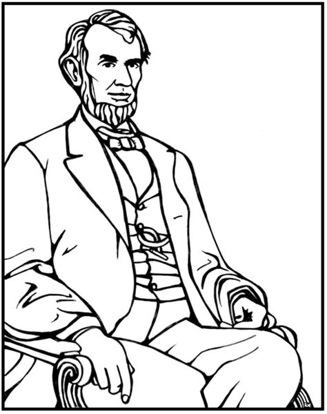 Abraham Lincoln Coloring Pages Learny Kids Abraham Lincoln Coloring Pages For Kindergarten - Abraham Lincoln Coloring Pages For Kindergarten