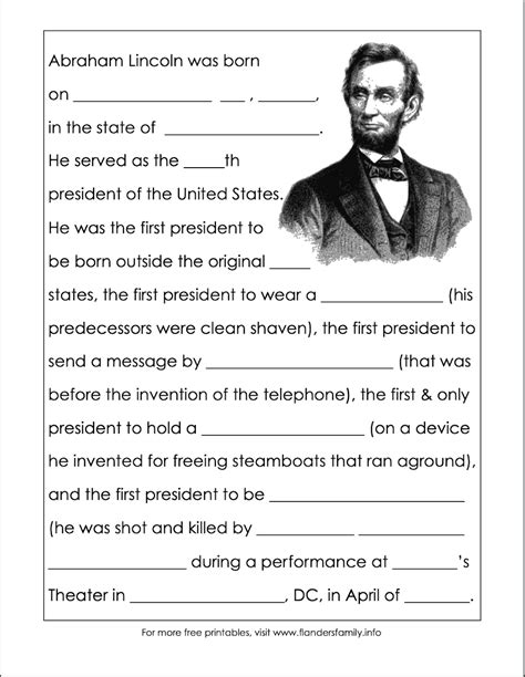 Abraham Lincoln Facts And Worksheets Mamas Learning Corner Abraham Lincoln Worksheet 11th Grade - Abraham Lincoln Worksheet 11th Grade