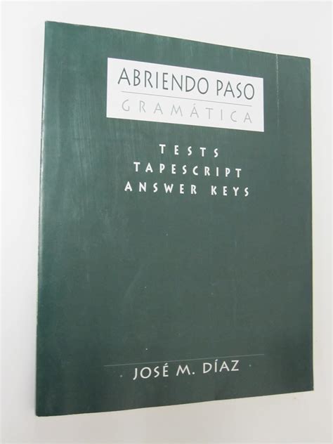 Abriendo Paso Rosa Answer Key