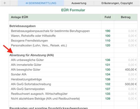 abschreibungstabelle wirtschaftsgüter