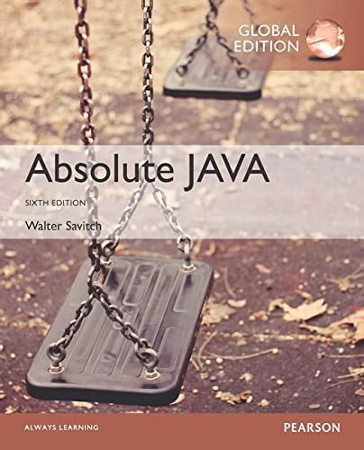 Absolute Java Exercises Solutions Chapter 4
