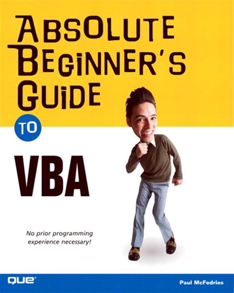 Read Absolute Beginners Guide To Vba 