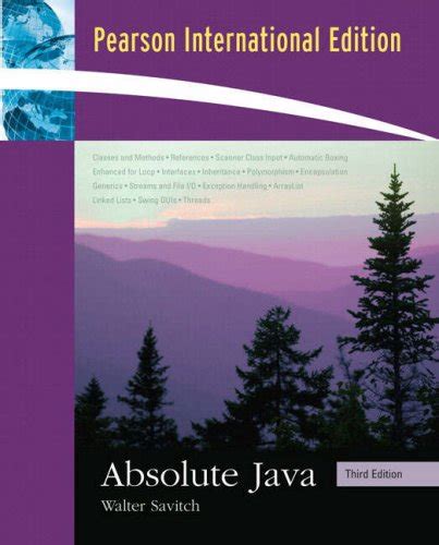 Download Absolute Java 4Th Edition Walter Savitch 