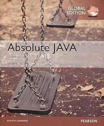 Download Absolute Java 4Th Edition Walter Savitch 