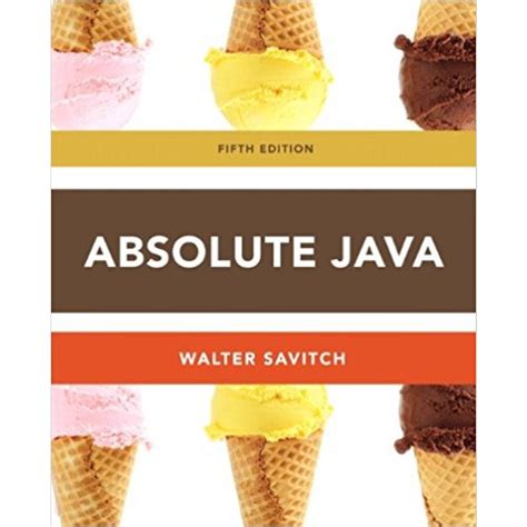 Full Download Absolute Java 5Th Edition 