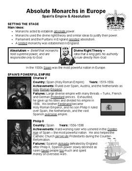 Read Absolute Monarchs In Europe Guided 