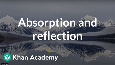 Absorption And Reflection Video Waves Khan Academy Absorption Science - Absorption Science