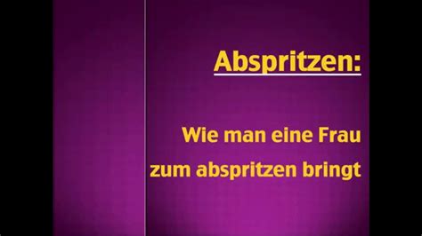 Abspritzen Als Frau