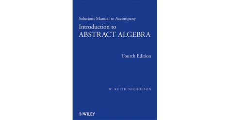 Abstract Algebra Solutions Manual
