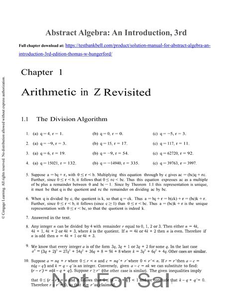 Read Online Abstract Algebra An Introduction Hungerford Solution Manual 