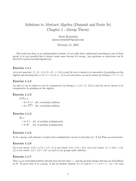 Read Abstract Algebra Dummit Solutions Pdf 