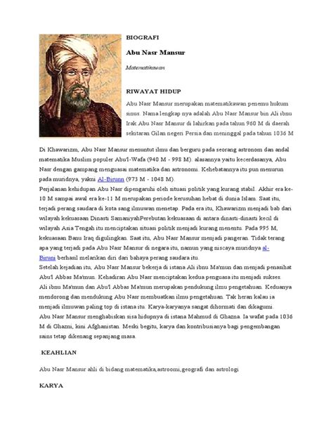 abu nasr mansur biography examples