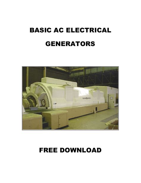 Ac Electrical Generators Asope