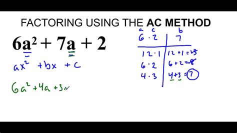 Ac Method Factoring