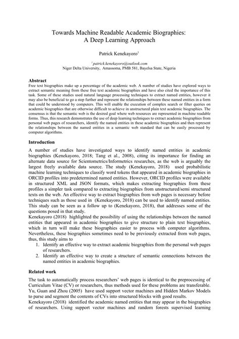 academic biographies