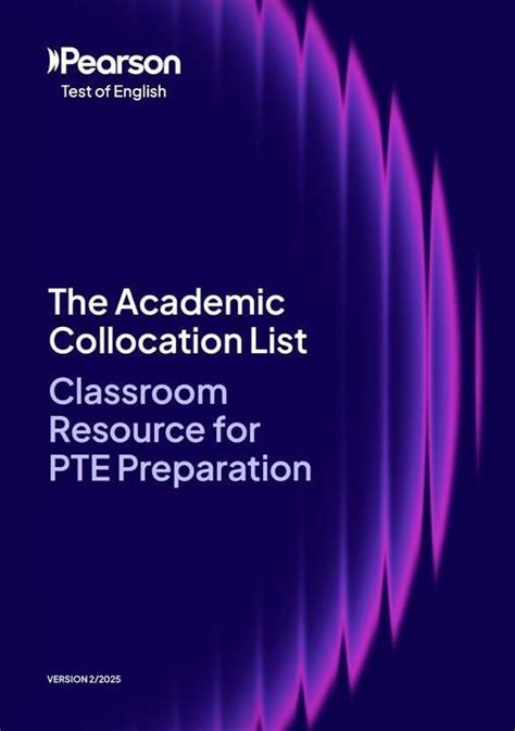 Academic Collocation List Pearson Test Of English