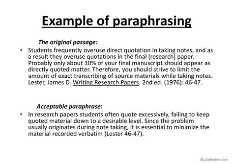 Academic Paraphrasing Academic English Uk Paraphrase Sentences Worksheet - Paraphrase Sentences Worksheet