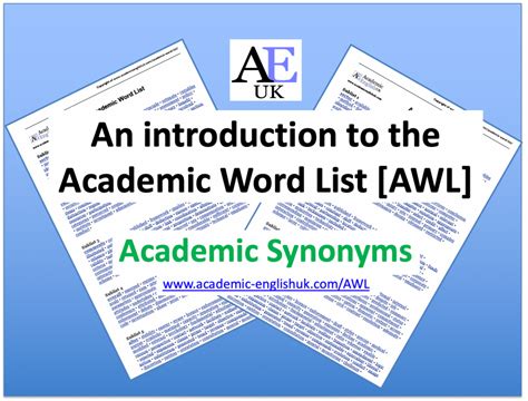 Academic Word List Awl Eap Foundation Academic Vocabulary By Grade Level - Academic Vocabulary By Grade Level
