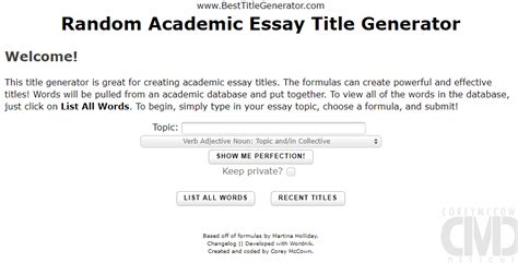 Read Academic Paper Title Generator Free Online E Book