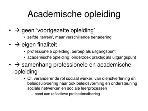 academische opleiding