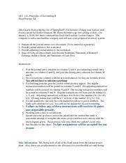 Acc 112 Accounting Principles Final Exam