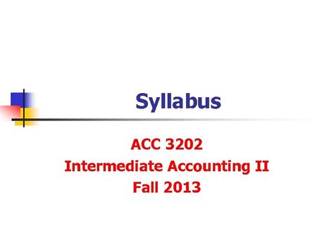 acc syllabus fall 2013