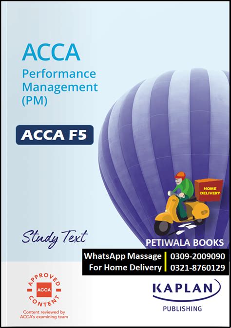 Acca Complete Study Text F5 Performance Management Pmvalid For Exams In June December 2012