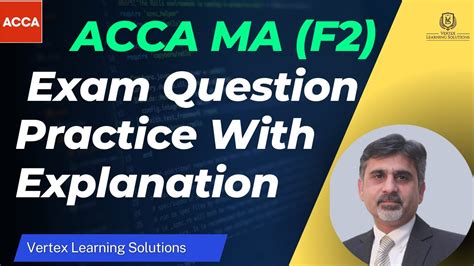 Acca F2 Practice Questions With Answers