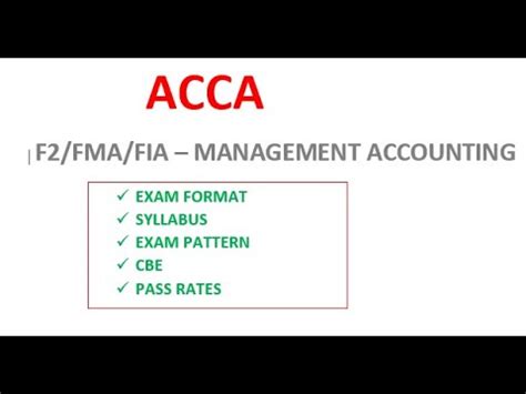 Acca Fma 2014 Syllabus