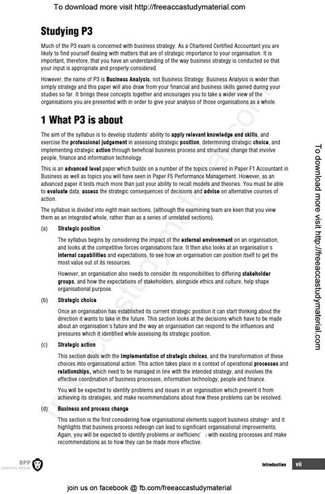 Acca P3 Study Text
