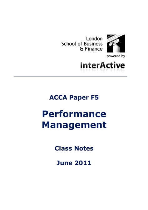 Acca P5 Lsbf Course Notes Pdf Format