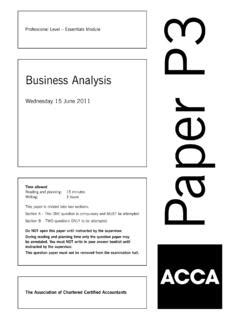 Acca Paper P3
