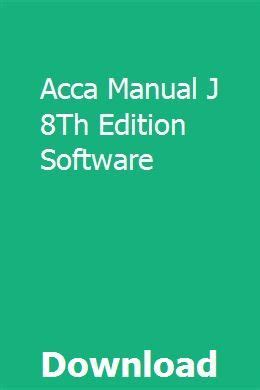 Read Acca Manual J 8Th Edition Software 