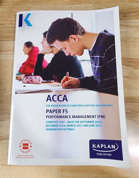 Read Online Acca Paper F5 Performance Management Complete Text 