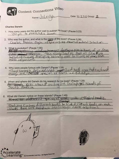 Accelerate Learning Worksheet Answers Key