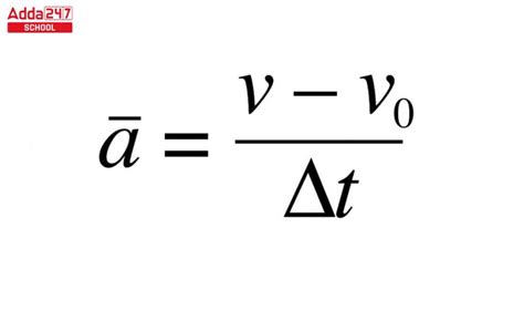 Acceleration Formula Class 9
