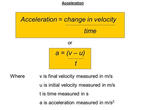 Acceleration Formula Science   Acceleration Formula Explained With Examples - Acceleration Formula Science