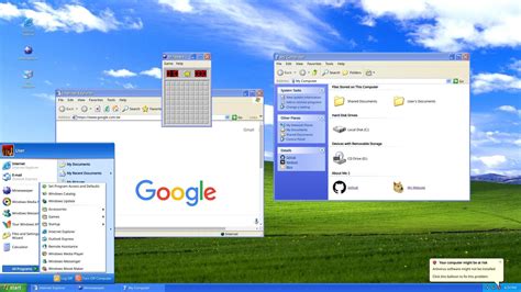 accept OS windows XP web site