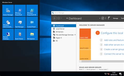 accept OS windows server 2016 opens