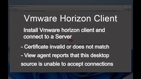 accept VMware Horizon officials