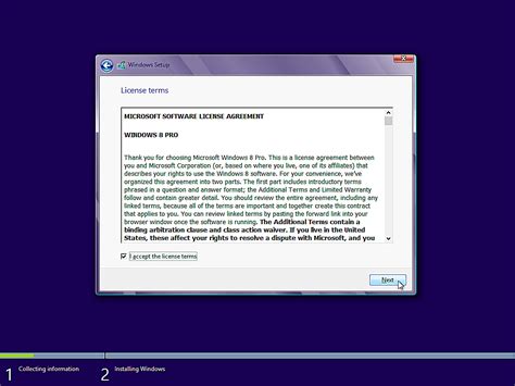 accept microsoft OS windows 8 open 