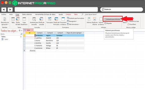 acces insertar parametros en informes