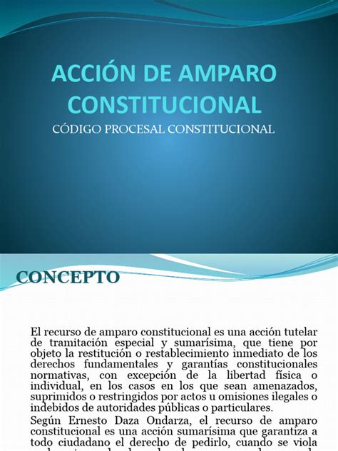 Accion De Amparo
