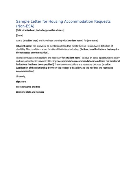 Accommodation Request Sample Fair Housing Council Suburban