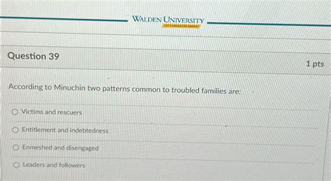 According To Minuchin Two Patterns Common To Troubled Families Are