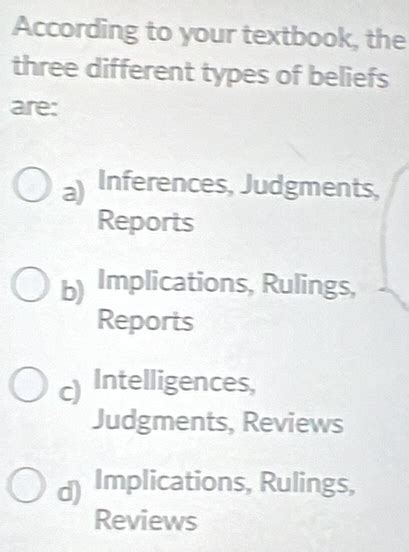 According To Your Textbook