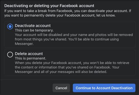 Account Deleted Facebook