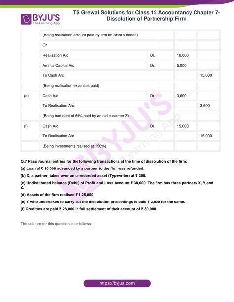 Account Question Solution 12th Ts Grewal Cbse Board